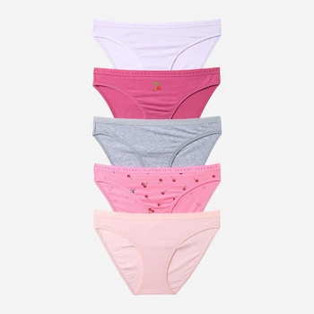 Набор трусиков слипов женских хлопковых Victoria's Secret 958392726 XS 5 шт Яркий микс (1161699036)