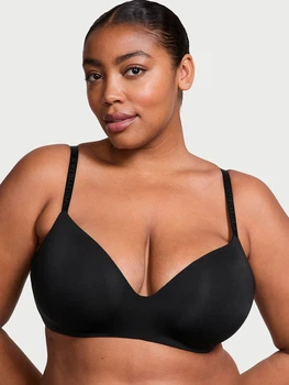 Бюстгальтер без косточек бесшовный Victoria's Secret 267991631 36D Черный (1160157836)