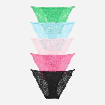 Набор трусиков бикини женских Victoria's Secret 44521757 L 5 шт Яркий микс (1161763218)
