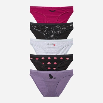 Набор трусиков слипов женских хлопковых Victoria's Secret 499209503 M 5 шт Яркий микс (1161784548)