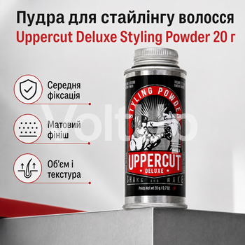 Пудра для укладання волосся Uppercut Deluxe Styling Powder 20 г для об’єму та текстури