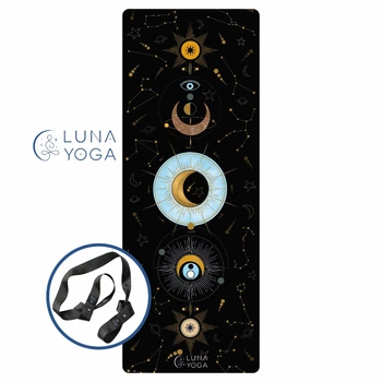 Премиальный коврик для йоги Luna Yoga 1830х680х4 см Night Sky (LunaYogaMatNightSky)