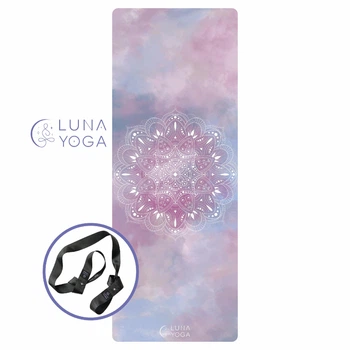 Премиальный коврик для йоги Luna Yoga 1830х680х4 мм Pink Mandala (LunaYogaMatPinkM)