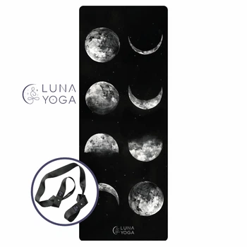 Премиальный коврик для йоги Luna Yoga 1830х680х4 мм Moon (LunaYogaMatMoon)