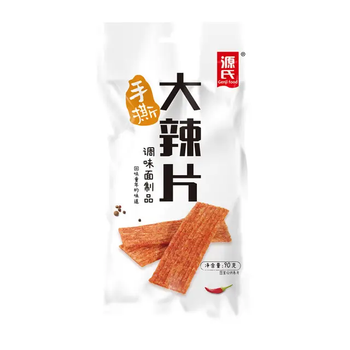 Острые соевые снеки LaTiao Genji Food Large Spicy Strips 90 г
