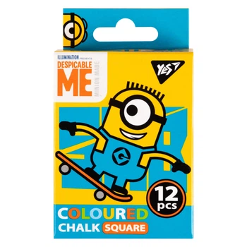 Мел цветной квадратный YES Minions 400391 12 шт