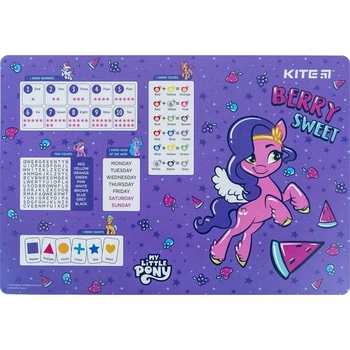 Настольная подкладка KITE Little Pony 42 5x29 см пластиковая защитная для школьника
