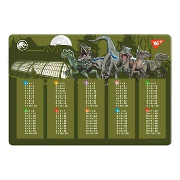 Подкладка на стол YES Jurassic World 42x29 см защитная для школьника