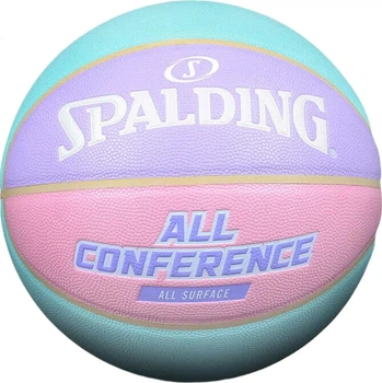 Баскетбольная майка SPALDING цвета «макарон», розовая, для девочек, из искусственной кожи, размер 7, для игры в помещении и на открытом воздухе, артикул 76-897Y.