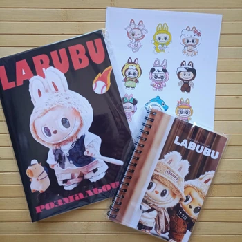Набір Labubu Лабубу розмальовка блокнот стікерпак 23996