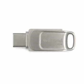 Флеш-накопичувач Wibrand Bee 128GB USB Type-A / USB Type-C, Silver