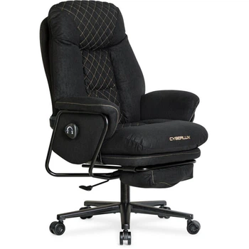 Геймерское кресло Cyberlux GM-16 Black, Fabric Black, до 140 кг