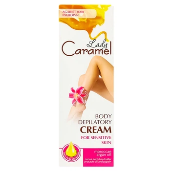 Крем для депиляции чувствительной кожи тела Caramel с аргановым маслом, 100 мл - 757813