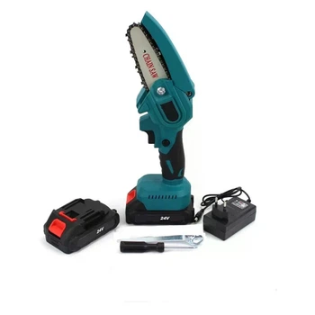 Акумуляторна міні-пила KRAFFTEC CHAIN SAW 6″ • Ланцюгова пила KRAFFTEC CHAIN SAW 6″ з 2 акумуляторами, шиною 15,24 см для саду та обрізання гілок 58725