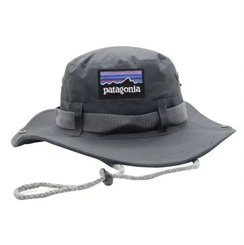Панама Patagonia One size(универсальный размер), Унисекс, темно-серого цвета.