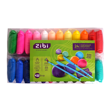 Набір повітряного пластиліну для ліплення ZIBI 24 шт KIDS Line ZB.6297