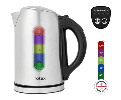 Электрочайник RKT 78-S нержав. Smart 1,7л 2200Вт Rotex