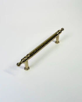 Ручка меблева латунна Artisan Brass 160, молоткове покриття (GO35AB16098)