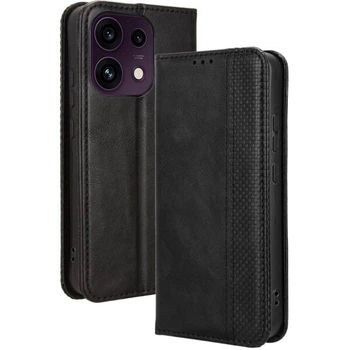 Чехол-книжка Deexe Retro Style для OPPO Reno 16 F/FS - Black