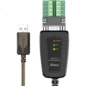Кабель-адаптер DTECH DT-5019C USB на RS232/422/485, 9-контактний COM-порт, 1.5 м