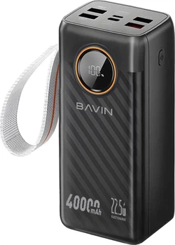 УМБ повербанк BAVIN PC1156S 40000 mAh 22.5W Fast Charging Black (Y-PC1156S-BK)