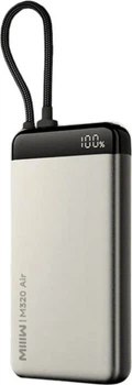 УМБ Xiaomi Neoseek Ultra-Thin M320 Air 20000 mAh 55W Built-In USB-C Cable Black (iPB2055s)
