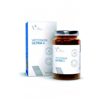 Харчова добавка для собак та котів Vet Expert VetoSkin Ultra (здоров'я шкіри та шерсті) капсули - 60 шт