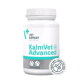 Пищевая добавка для кошек и собак Vet Expert KalmVet Advanced (уменьшение симптомов стресса) таблетки - 60 шт
