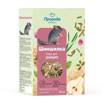 Корм для шиншил Природа «Шиншилка» 500г.