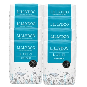 Подгузники-трусики для плавания Lillydoo L (14+ кг) BOX 136 шт