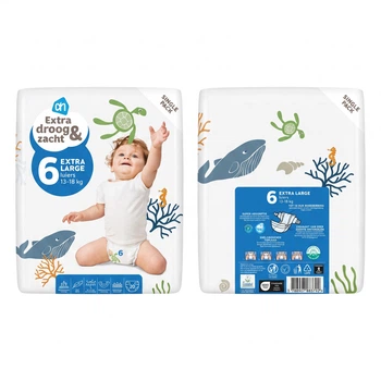 Экологические подгузники 6 размера Albert Heijn luiers extra droog&zacht 13-18 кг 20 шт