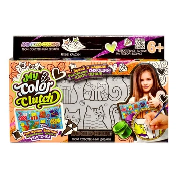 Набор для творчества Danko Toys My Color Clutch пенал-раскраска 22x12x3 см