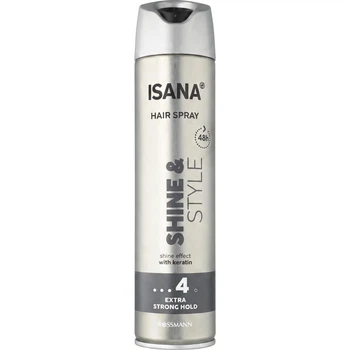 Лак для волосся Isana Hair Spray Shine & Style 4, 250 мл