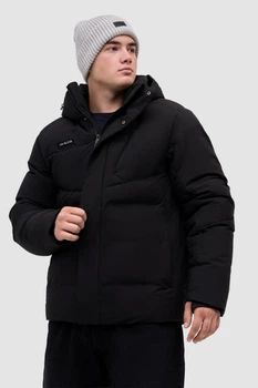 Куртка зимова Avecs чорна для чоловіків з технологією Waterproof 70581/1 XL