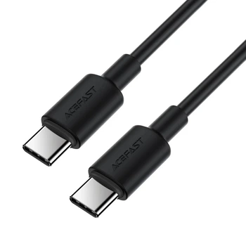 Кабель ACEFAST C25-03 USB-C to USB-C silicone charging data cable Black (6974316287063)