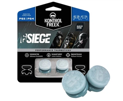 Накладки на стики KontrolFreek Six Siege: Ice (Limited Edition) Sony DualShock PS4 / DualSense PS5 | Performance Thumbsticks