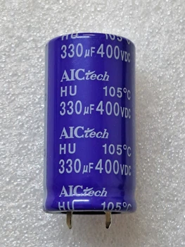 Конденсатор электролитический Hitachi 330 mkF 400V 105C Hitachi (25mm*45mm) (КЕ0284)