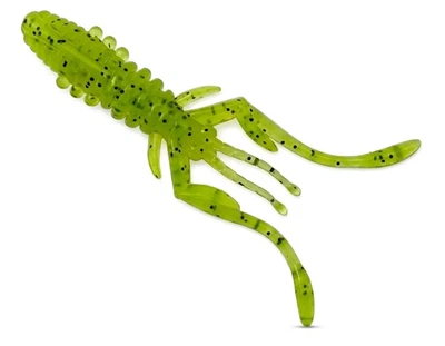 Силиконовая приманка Fishup Karida 2" (7pcs.), #055 - Chartreuse/Black,10132116