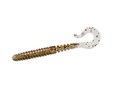 Силиконовая приманка Fishup Vipo 3.6" (8pcs.), #045 - Green Pumpkin/Red & Black,10063121