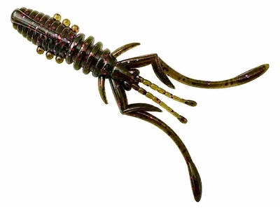 Силиконовая приманка Fishup Karida 2" (7pcs.), #050 - Green Pumpkin Brown/Red & Purple,10132112