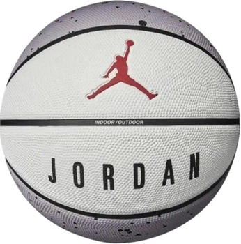 Мяч баскетбольный Nike JORDAN PLAYGROUND 2.0 8P DEFLATED CEMENT GREY/WHITE/BLACK/FIRE RED размер 6 (Орригинал)