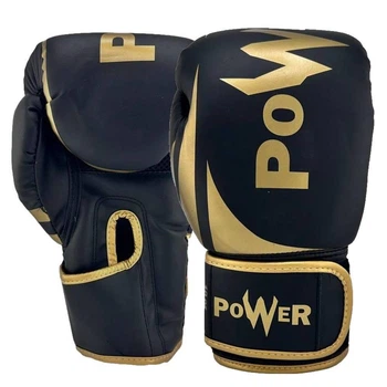Рукавички боксерські Power 12oz GB-019-12-BGOLD