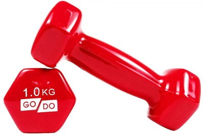 Гантели для фитнеса с виниловым покрытием 2шт GoDo GD-1.0R