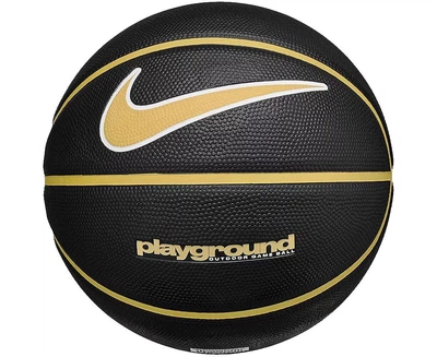 М'яч баскетбольний EVERYDAY PLAYGROUND 8P GRAPHIC DEFLATED BLACK/INFINITE GOLD/WHITE розмір 5 N.100.4371.015.05 (Оригінал)