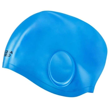 Шапка для плавания Aqua Speed EAR CAP VOLUME 60469 голубая OSFM 284-02 (Орригинал)