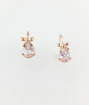 Сережки з кристалом СГ3900-2-1