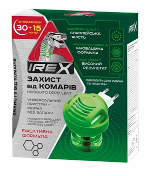 Комплект от комаров IREX прибор и жидкость 30 ночей+15