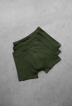 Трусы Мужские Стаф Хаки Три Пары Однотонные Staff Cu Khaki XXL (403062)