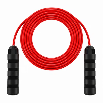 Скакалка длинная для групповых прыжков с PVC жгутом AOPI AP-3005 Красный, длина 5 м, ø8 мм