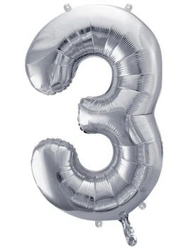 Повітряна кулька цифра 3 86 см PartyDeco (5902230736030)